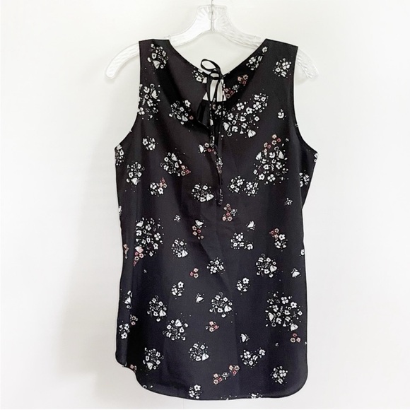 CAbi Black Floral Sleeveless Blouse - Picture 9 of 10